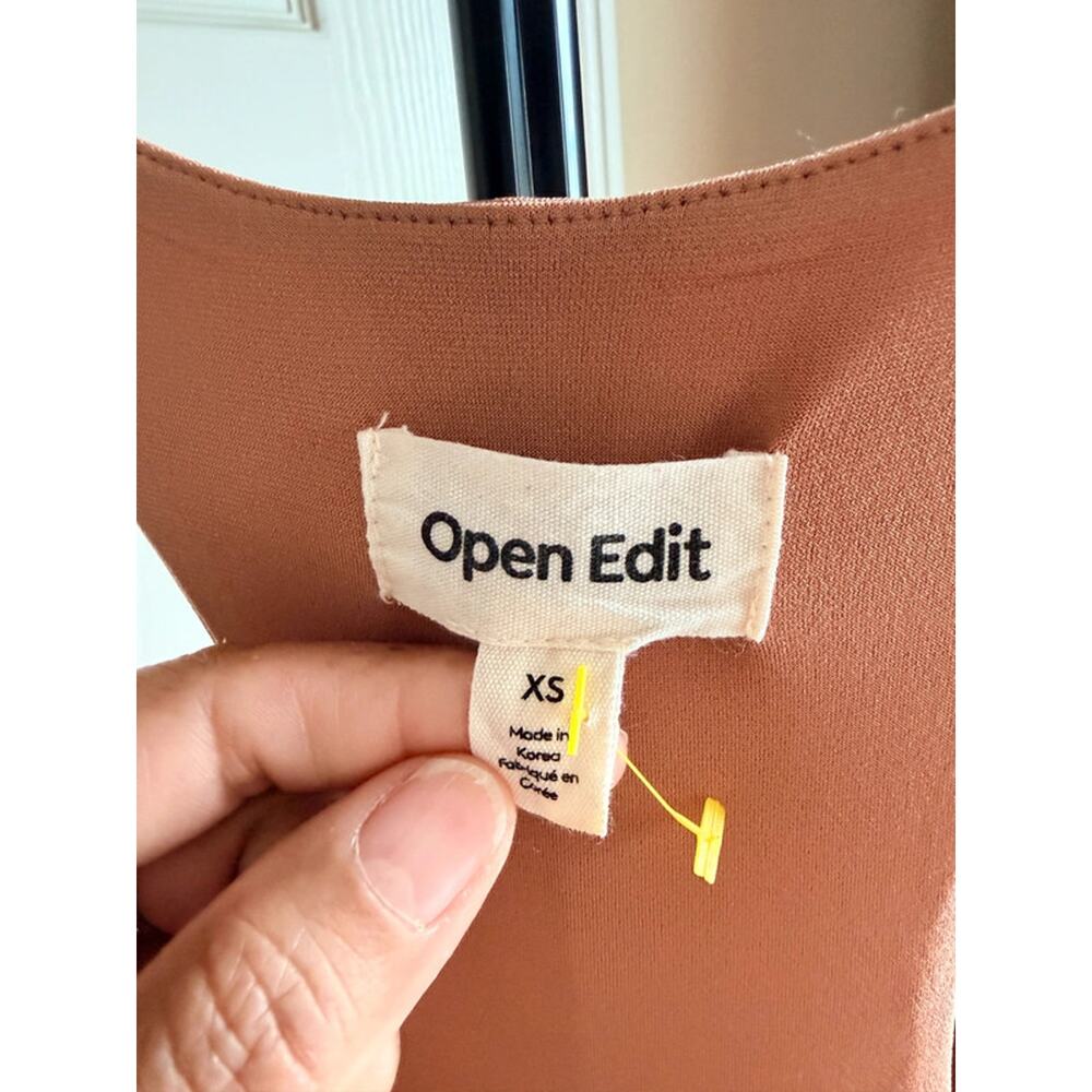 Open Edit tan racerback dress euc xs 1848 - Picture 2 of 5